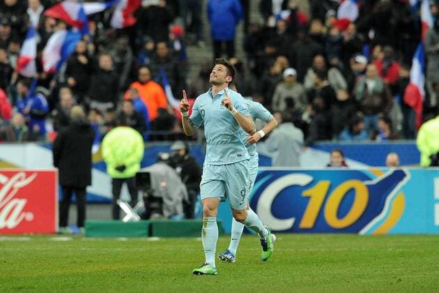 Torjubel Olivier Giroud (Frankreich) : Frankreich vs Georgien - - 22 03 2013 NLeGouicFEP 