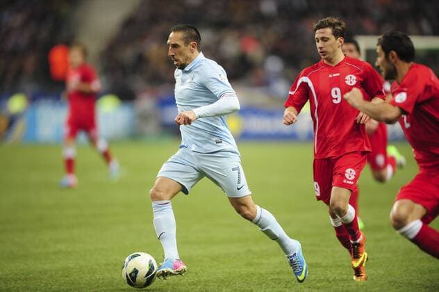 Franck Ribery (France) FOOTBALL : France vs Georgie - Qualifications - 22 03 2013 JBAutissier Panoramic 