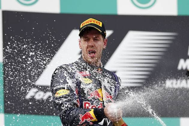Motorsports: FIA Formula One World Championship 2013, Grand Prix of Malaysia, 1 Sebastian Vettel (GER, Infiniti Red Bull Racing), xHOCHxZWEIx