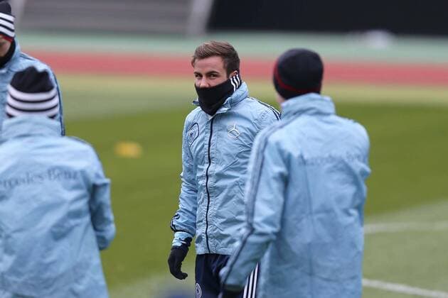 24.03.2013 - Fussball - DFB Deutsche Nationalmannschaft - WM-Qualifikation - Training - MaWi - Mario Götze Goetze (19, Deutschland) Einzelbild