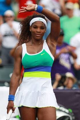 March 24, 2013 - Miami, Florida, U.S - Serena Williams of USA celebrates her win aduring fourth round match at the Sony Open at Crandon Park Tennis Center on March 24, 2013 in Key Biscayne, Florida. Tennis 2013 - Sony Open - Day 8 - ZUMAs30
