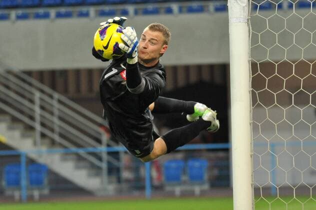 GLIWICE 27.03.2013 FOOTBALL 12TH FOUR NATIONS TOURNAMENT POLAND U20 - ITALY U20 - WOJCIECH PAWLOWSKI -  20130327PF_RR014