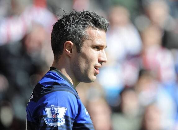 Robin Van Persie of Manchester United - Barclays Premier League - Sunderland vs Manchester United - Stadium of Light - Sunderland - 30 03 13 - Picture Richard Lee Sportimage EDITORIAL USE ONLY. No use with unauthorised audio, video, data, fixture lists, club league logos or live services. Online in-match use limited to 120 images, no video emulation. No use in betting, games or single club league player publications.