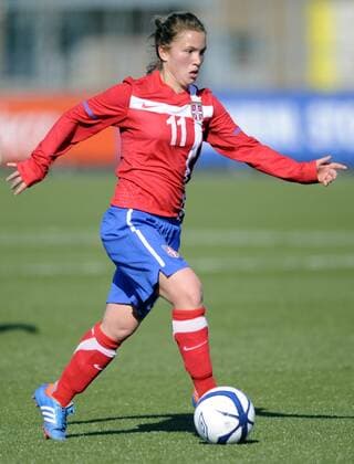 Fotball Football 04.04.2013 UEFA WU19, Second Qualifying Round England v Serbia 4:5 Foto: Morten Olsen, Digitalsport Jelena Cubrilo - Serbia (11) 