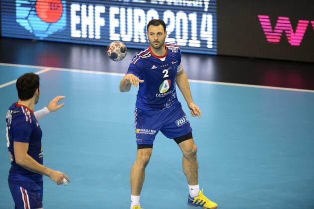 JEROME FERNANDEZ (FRANCE) HAND : France vs Norvege - Qualification Euro 2014 Masculin - 06 04 2013 - G.Ramon PanoramiC 