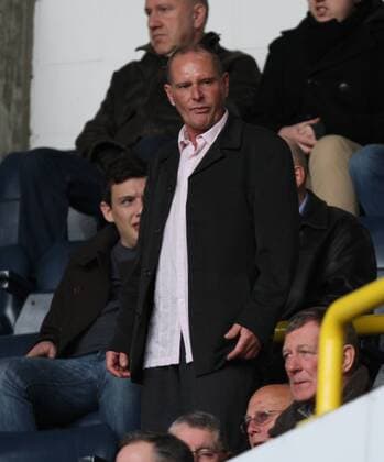 Tottenham Hotspur - FC Everton. 07.04.2013; Paul Gazza Gascoigne, takes his seat for the second half. 