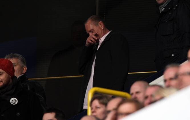 Pic: Paul Marriott . . Tottenham Hotspur v Everton FC . . 07.04.13 Paul Gazza Gascoigne, takes his seat for the second half. 