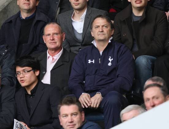 Pic: Paul Marriott . . Tottenham Hotspur v Everton FC . . 07.04.13 Paul Gazza Gascoigne and Gary Mabbutt at the game. 