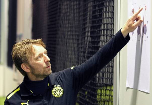 FUSSBALL - DFL, Dortmund, Pressereise DORTMUND,DEUTSCHLAND,06.APR.13 - FUSSBALL - DFL, 1. Deutsche Bundesliga, Borussia Dortmund, Pressereise. Bild zeigt Chef-Scout Sven Mislintat (Dortmund). 
