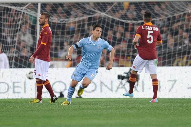 Anderson Hernanes Lazio.Serie A.AS Roma Vs Lazio Rom AntoniettaxBaldassarre