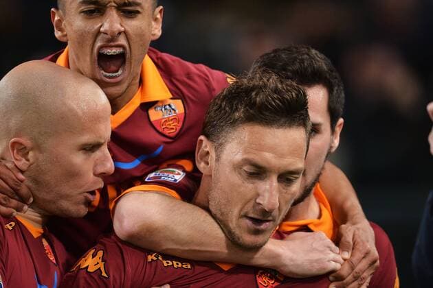 Francesco Totti .Roma Serie A AS Rom vs Lazio Rom andreaxstaccioli