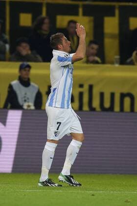 jubel JOAQUIN, Joaquin SANCHEZ RODRIGUEZ (FC Malaga - 7) nach seinem Tor zum 0-1 EP_Schmit