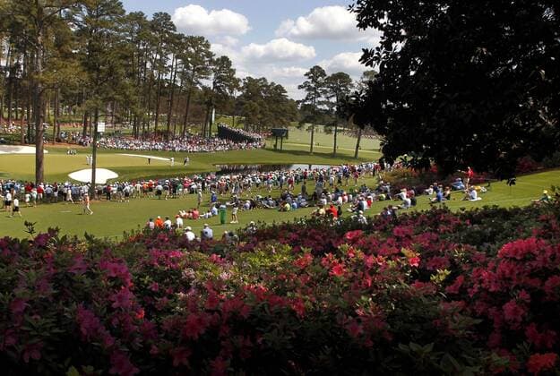 April 9, 2013 - Augusta, GA, USA - A view of the 16th green during practice rounds ahead of The Masters at Augusta National Golf Club in Augusta, Georgia, on Tuesday, April, 9, 2013. The Masters - ZUMAm67