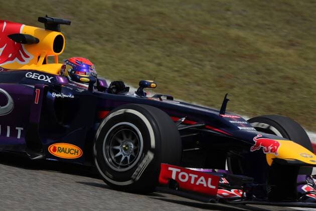12.04.2013- Free Practice 1, Sebastian Vettel (GER) Red Bull Racing RB9 