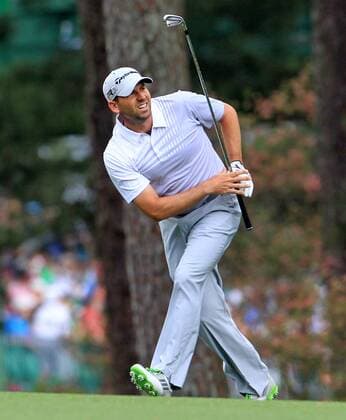 April 12, 2013 - Augusta, GA, USA - Sergio Garcia watches his approach shot on the 2nd hole during the second round of the Masters at Augusta National Golf Club, Friday, April 12, 2013, in Augusta, Georgia. Masters Tournament at Augusta National - ZUMAm67