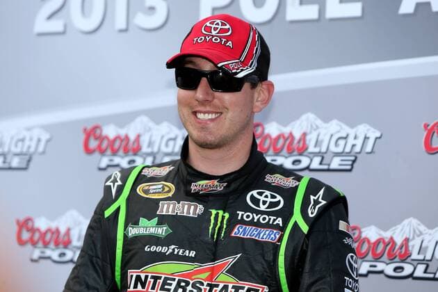 April 12, 2013 - Fort Worth, Texas, U.S - Sprint Cup Series driver Kyle Busch (18) in action during the NASCAR Motorsport USA Sprint Cup Series qualifying session at Texas Motor Speedway in Fort Worth,Texas. Motorsports 2013 - NASCAR Motorsport USA Sprint Cup Qualifying - ZUMAw30