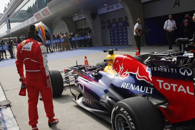 13.04.2013- Qualifying, Fernando Alonso (ESP) Scuderia Ferrari F138 