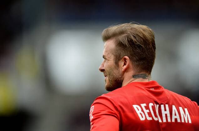 David Beckham (psg) FOOTBALL: AC Aube Troyes (ES, ESTAC) - Paris St Germain (PSG). Ligue 1 - 13 04 2013 xAnthonyxBIBARDxFEPx 