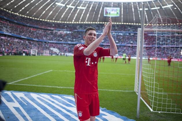 FC Bayern Muenchen gegen 1. FC Nürnberg, Fussball Bundesliga, Allianz Arena, Muenchen. Ergebnis 4 -0. 13.04.2013 Im Bild:Pierre Emil Hojbjerg Â