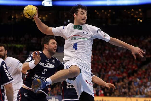 Hamburg, 13. April 2013 - Handball, DHB-Pokal 2012 13, SG Flensburg-Handewitt - HSV Handball: Domagoj Duvnjak (HSV Handball, 4)