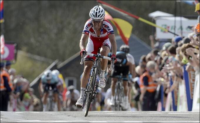 Daniel Moreno Fernandez (ESP) from Katusha Team CYCLISME : La Fleche Wallonne - 17 04 2013 Photonews Panoramic 