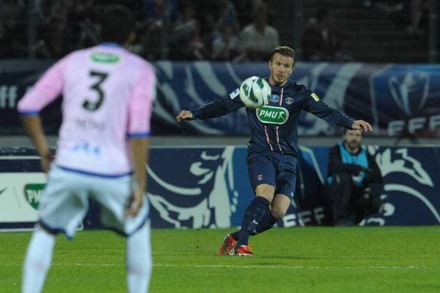 David Beckham (psg) FOOTBALL : Evian Thonon Gaillard vs Paris Saint Germain - 1 4 de finale Coupe de France - 17 04 2013 FredericChambert Panoramic 
