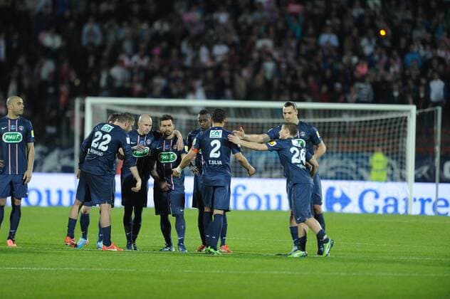 FOOTBALL : Evian Thonon Gaillard vs Paris Saint Germain - 1 4 de finale Coupe de France - 17 04 2013 FredericChambert Panoramic 