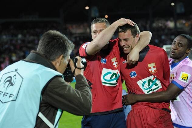 Bertrand Laquais (etg) FOOTBALL : Evian Thonon Gaillard vs Paris Saint Germain - 1 4 de finale Coupe de France - 17 04 2013 FredericChambert Panoramic 