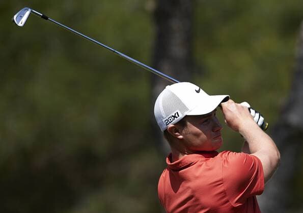 VALENCIA, SPAIN - APRIL 18: Steve Webster of England tees during the Open de Espana 2013 at Parador de El Saler on April 18, 2013 in Valencia, Spain (Photo by Aitor Alcalde Colomer). 