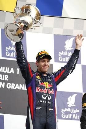Motorsports: FIA Formula One World Championship 2013, Grand Prix of Bahrain, 1 Sebastian Vettel (GER, Infiniti Red Bull Racing), 1 Sebastian Vettel (GER, Infiniti Red Bull Racing), xHOCHxZWEIx