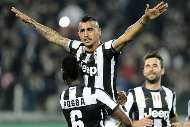 Db Torino 21 04 2013 - campionato di calcio serie A Juventus Turin - AC Milan Torjubel Arturo Vidal 