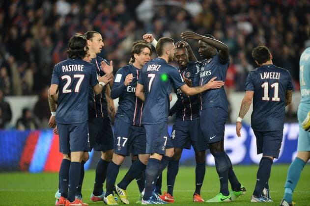 Jeremy Menez (psg) - Mamadou Sakho (psg) - Blaise Matuidi (psg) Paris St. Germain (PSG) vs OGC Nizza - Ligue 1 - 21 04 2013 AnthonyBIBARDFEP 