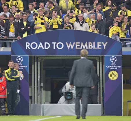 Dortmund, 24.04.2013, Signal-Iduna-Park Trainer Jürgen Klopp (BvB) auf dem Weg nach Wembley - Road to Wembley Borussia Dortmund - Real Madrid