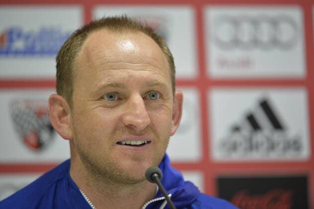 Torsten Lieberknecht, Trainer (Eintracht Braunschweig), Pressekonferenz, FC Ingolstadt 04 vs Eintracht Braunschweig), , Sport, Ballsport, Fussball, Bundesliga 2, Ingolstadt, Audi Sportpark,
