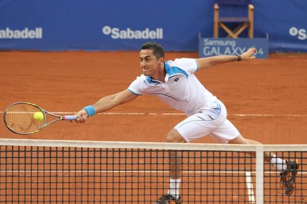 27.04.2013. Barcelona, Spain. Barcelona Open Banc de Sabadell Trofeo Conde de Godo. Picture shows Nicolas Almagro in action during game At Tennis Barcelona xJomax  ActionPlus20231118