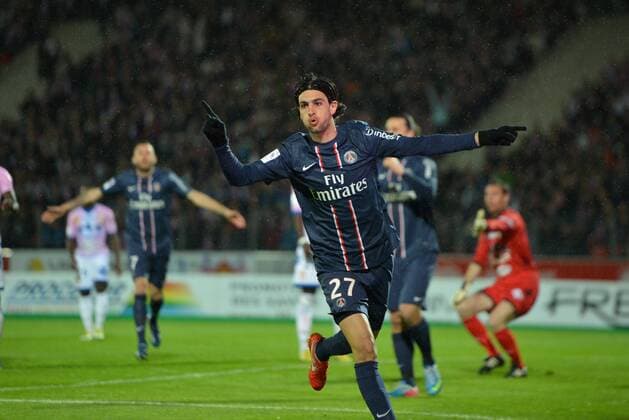 But Javier Pastore (psg) FOOTBALL : Evian Thonon Gaillard FC vs Paris Saint Germain, PSG - Ligue 1 - 28 04 2013 AnthonyBIBARDFEP 