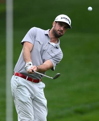 April 30, 2013 - Charlotte, NC, USA - Donald Constable chips his ball onto the 16th green on Tuesday, April 30, 2013, during a practice round for the Wells Fargo Championship at Quail Hollow Club in Charlotte, North Carolina. Wells Fargo Championship - ZUMAm67