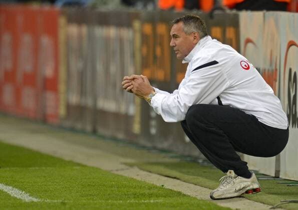 Fussball, 2. Bundesliga, Saison 2012 13, SG Dynamo Dresden - SC Paderborn, Freitag (03.05.13), Dresdens Trainer Peter Pacult. RM001