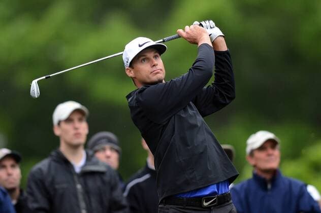 May 5, 2013 - Charlotte, NC, USA - Nick Watney watches his shot from the 2nd tee during the final round of the Wells Fargo Championship at Quail Hollow Club in Charlotte, North Carolina, Sunday, May 5, 2013. WELLS FARGO PGA Golf Herren TOURNAMENT - ZUMAm67