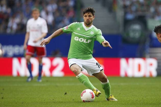 Hamburg, 5. Mai 2013 - Fußball, 1. Bundesliga 2012 13, Hamburger SV - VfL Wolfsburg: Diego Ribas da Cunha (VfL Wolfsburg, 10)