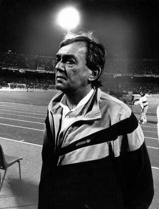 Trainer Ernst Happel (Hamburger SV)