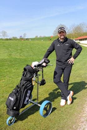 Der ehemalige Box-Profi Sven Ottke anläßlich des Eagles Charity Golf Turnier Europapark am 06.05.2013 in Herbolzheim-Tutschfelden.