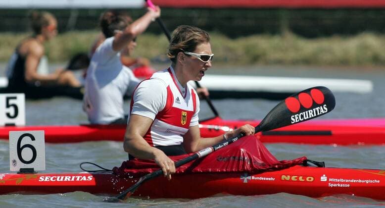 10.05.2013 Szeged(Hungary) ICF Canoe Sprint World Cup K1 women 500m semi final III Katrin Wagner-Augustin Germany : 