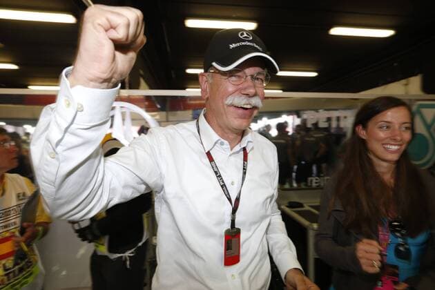 Motorsports: FIA Formula One World Championship 2013, Grand Prix of Spain, Dieter Zetsche - Vorstandsvorsitzender der Daimler AG und seine tochter Nora xHOCHxZWEIx