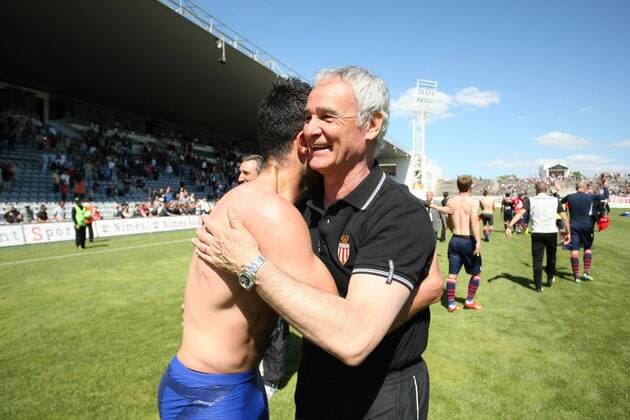 Claudio Ranieri - Der AS Monaco feiert den Aufstieg in die Ligue 1 - 11 05 2013 RichardGosselin Panoramic 