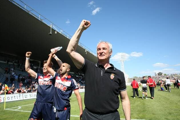 Claudio Ranieri - Der AS Monaco feiert den Aufstieg in die Ligue 1 - 11 05 2013 RichardGosselin Panoramic 