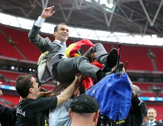 11.05.2013 London, England. Roberto Martinez manager of Wigan Athletic after the FA Cup Final between Wigan Athletic and Manchester City from Wembley Stadium. xKieranxGalvinx  ActionPlus20146513