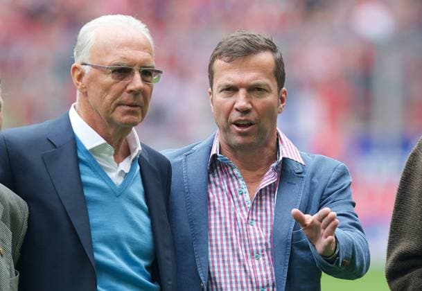 Fussball München 11.05.2013 Saison 2012 2013 1. Bundesliga DFL FC Bayern München - Meisterfeier - Franz Beckenbauer Lothar Matthäus