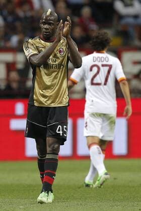 Mario Balotelli Milan, Milano 12 5 2013 .Stadio S.Siro .Football Calcio 2012 2013 Serie A. AC Milan Vs AS Roma. MarcoxBertorello