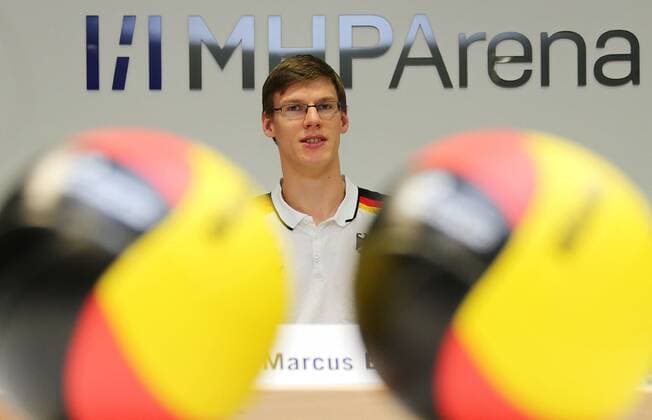 13.05.2013 Ludwigsburg Pressekonferenz zum Volleyball Länderspiel Deutschland vs. Frankreich am 24.05.2013 in der MHP Arena. Marcus Böhme (GER)